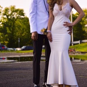 White Lace Prom Dress